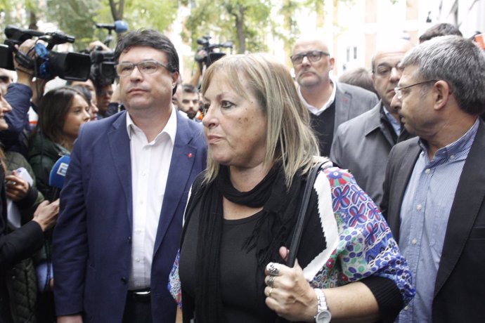 Joan Josep Nuet y Ramona Barrufet, exmiembros de la Mesa del Parlament