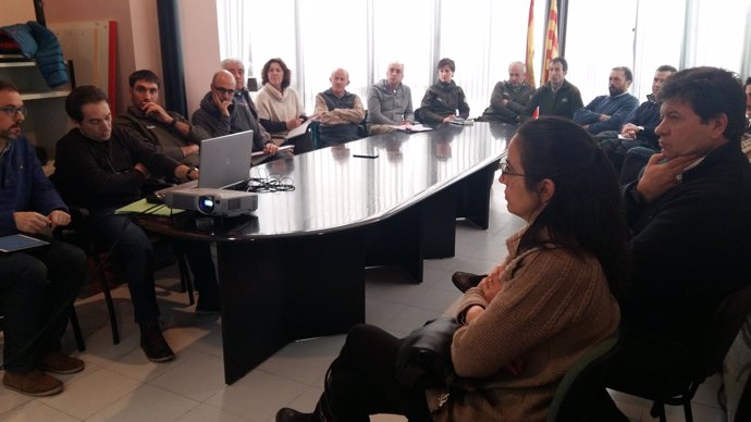 Reunión con ganaderos en Castejón de Sos (Huesca)