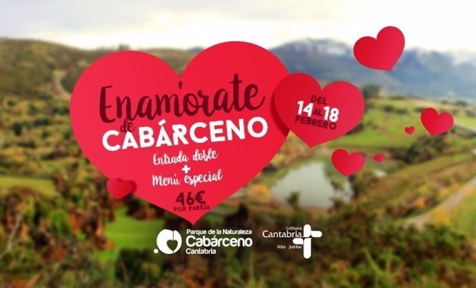 Cartel San Valentín en Cabárceno 