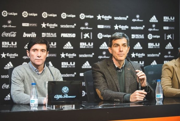 Marcelino y Muñiz en una rueda de prensa conjunta