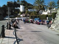 La marcha de la 'Desbandá' llega a Almuñécar (Granada) con la participación de casi un centenar de personas