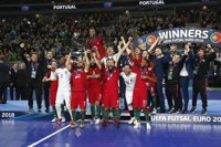 Portugal destrona a España del fútbol sala europeo