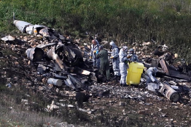 Avión israelí F-16 derribado por Siria 