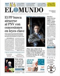 Primeras páginas de los diarios llegados esta noche a nuestra redacción