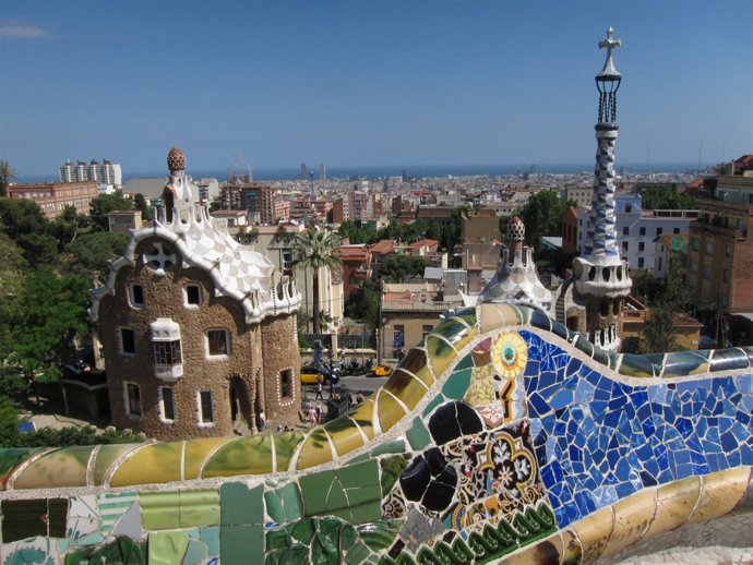 Vista del Barcelona des del Parc Güell 