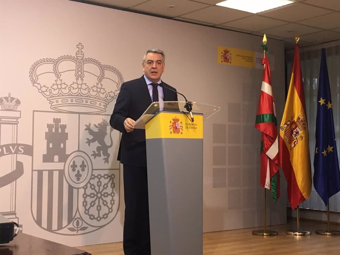 El delegado del Gobierno central en el País Vasco, Javier de Andrés