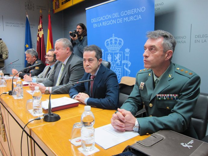Reunión delegado del Gobierno con alcaldes y Fuerzas de Seguridad del Estado