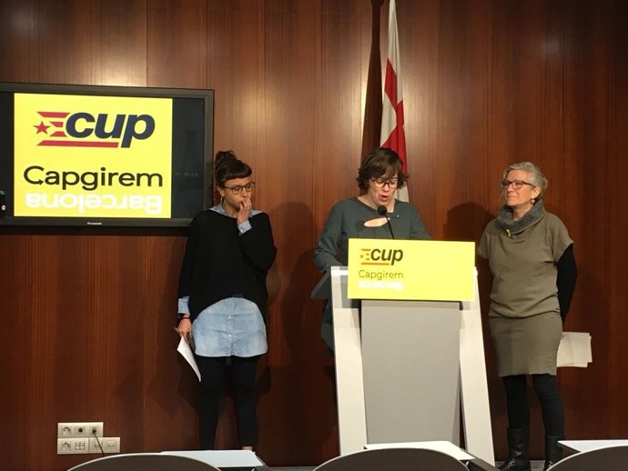 Maria Rovira, Eulàlia Reguant, Maria José Lecha (CUP)