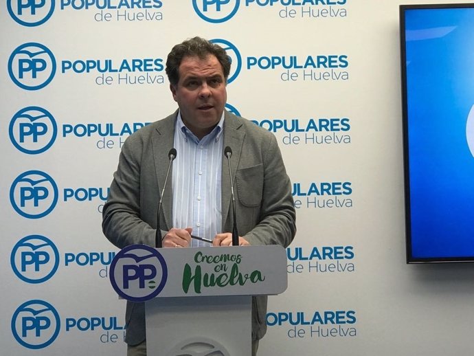 El portavoz de la dirección provincial del PP de Huelva, Juan Carlos Duarte. 