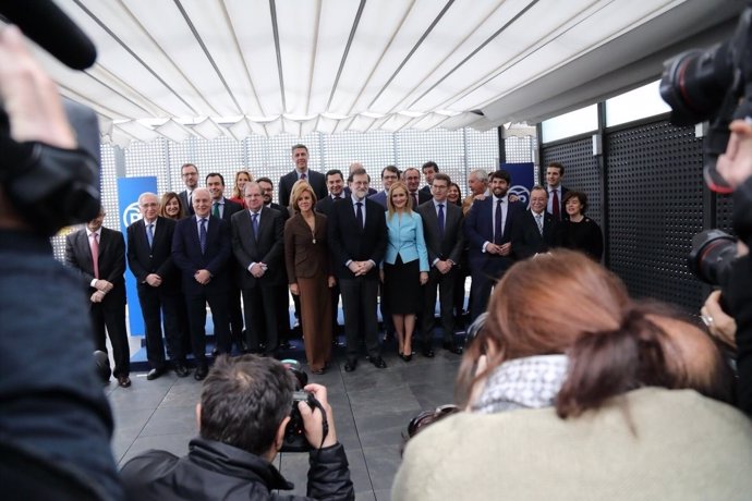 Rajoy se reúne con los presidentes regionales del PP en Génova