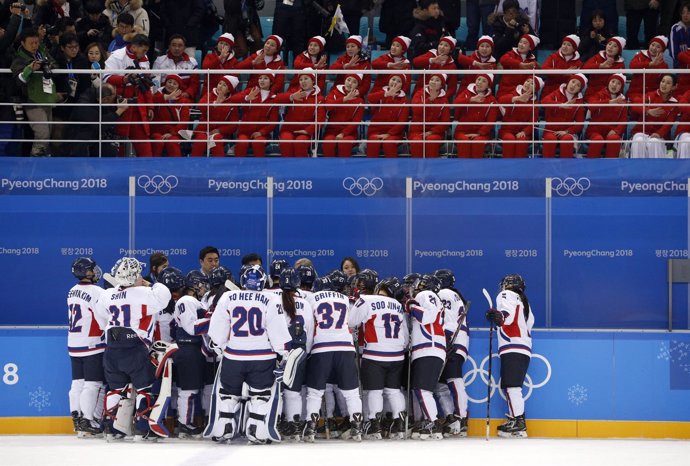 Corea Suiza hockey hielo Juegos Olímpicos Invierno Pyeongchang