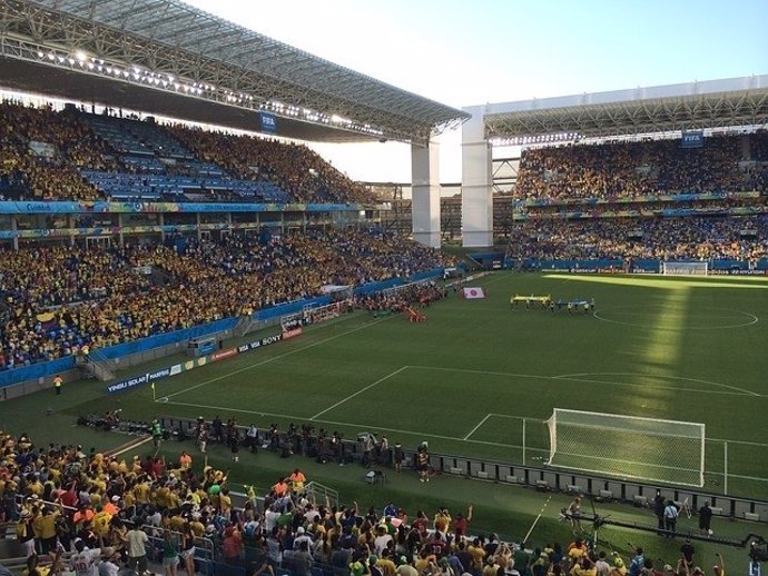 Campo de fútbol, mundial de fútbol de Brasil