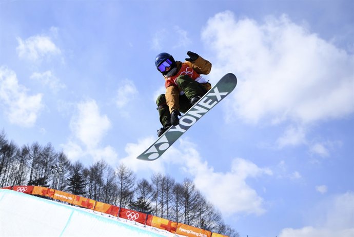 Queralt Castellet durante la calificación en PyeongChang