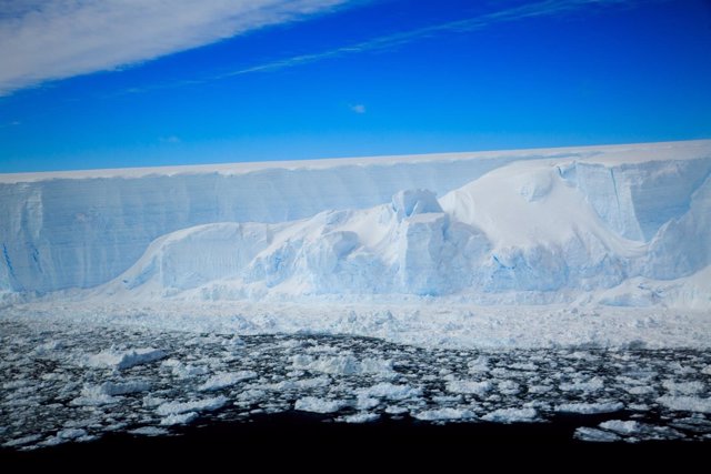 Aspecto del iceberg gigante A68
