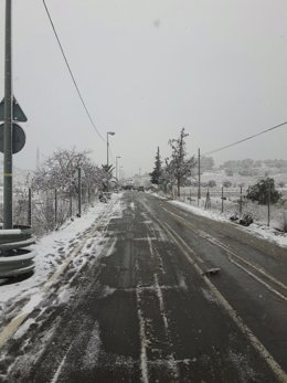 Neu, carretera, nevada, fred