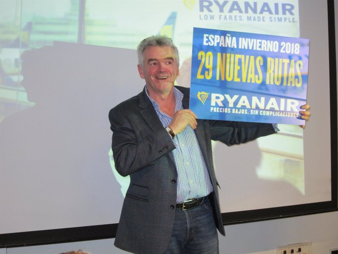 Michael O'Leary, CEO de Ryanair en Madrid                  