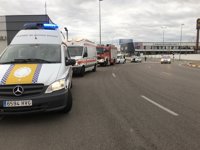 Dos mujeres resultan heridas leves en un accidente de tráfico por alcance en Badajoz