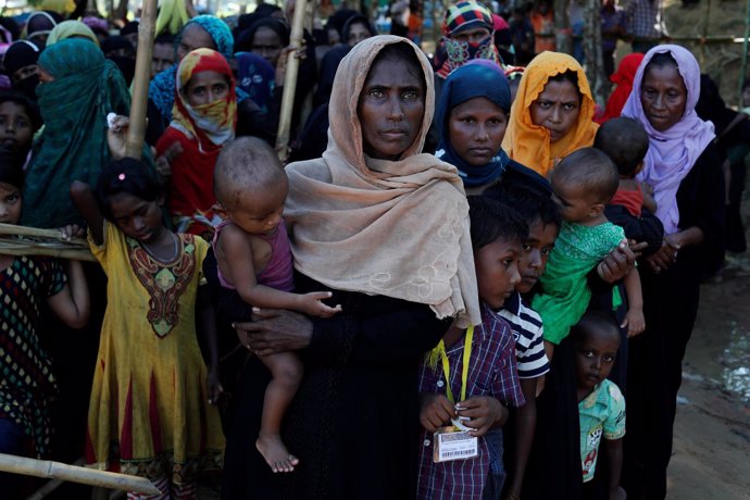 Mujeres rohingya refugiadas en Bangladesh