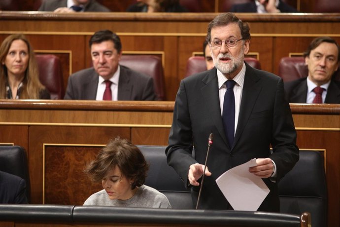 Rajoy en la sesión de control al Gobierno en el Congreso