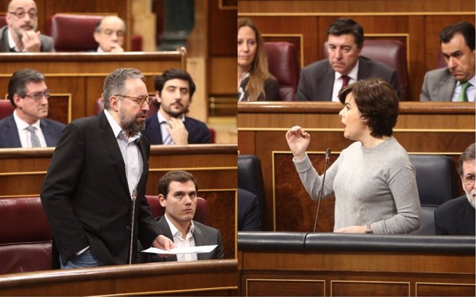 Juan Carlos Girauta y Santamaría en la sesión de control al Gobierno