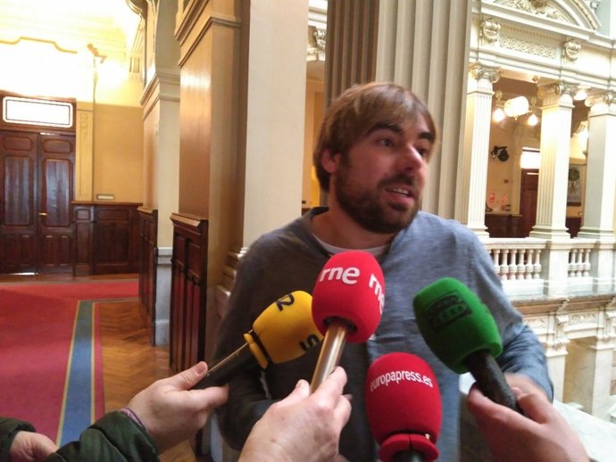 El secretario general de Podemos en Asturias, Daniel Ripa