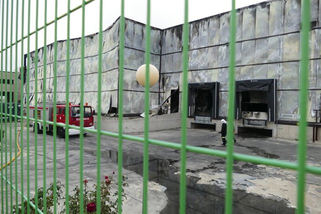 Estado en el que quedó la planta de Ornua (Ávila)