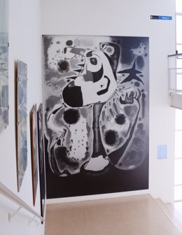 Reproducció de 'El segador' de Miró en el CRAI