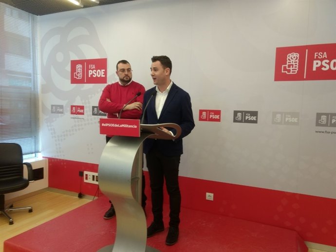 Javier Cendón y Adrián Barbón.