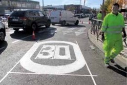 Carril mixto para bicicletas y coches