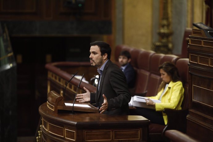 Alberto Garzón en el pleno del Congreso