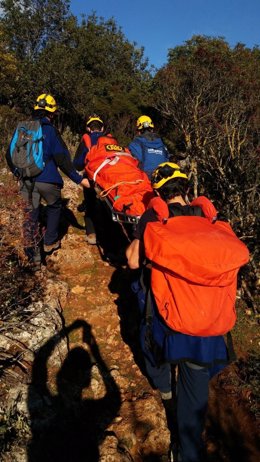El CBPC rescata a una senderista herida en la Sierra de Líjar