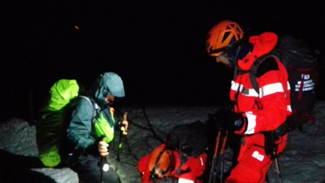 Rescatado un peregrino canadiense en el alto de Ibañeta (Navarra)