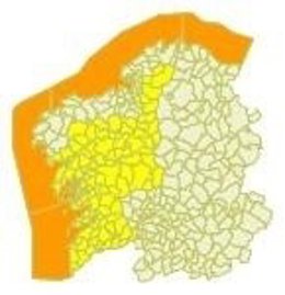 Alerta en el litoral gallego el 15 de febrero 