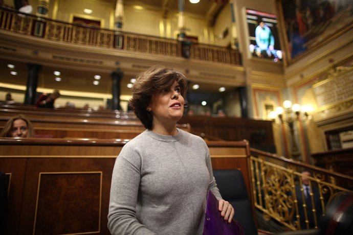 Santamaría en la sesión de control al Gobierno en el Congreso