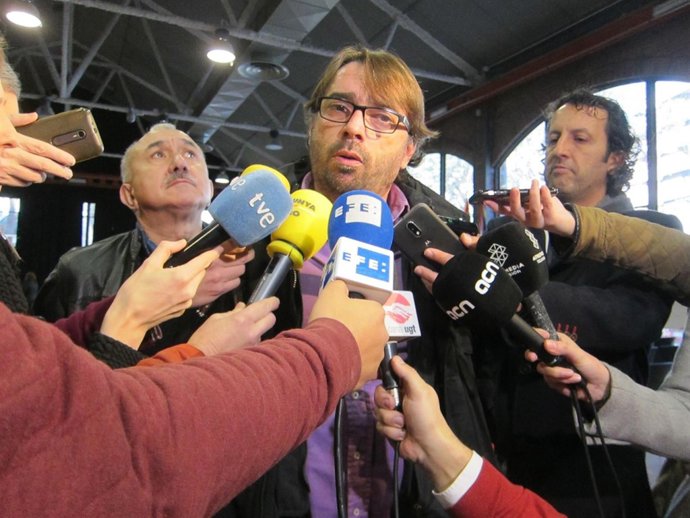 Camil Ros y Josep Maria Àlvarez (UGT)