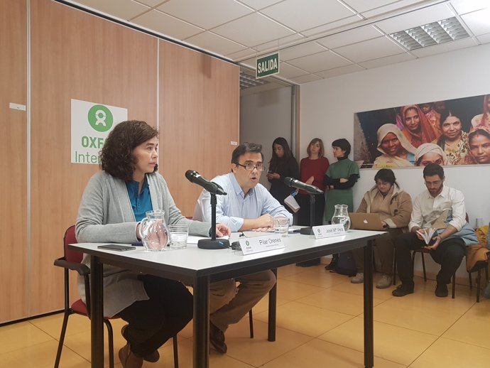 Ruedda de prensa Oxfam Intermón en Madrid