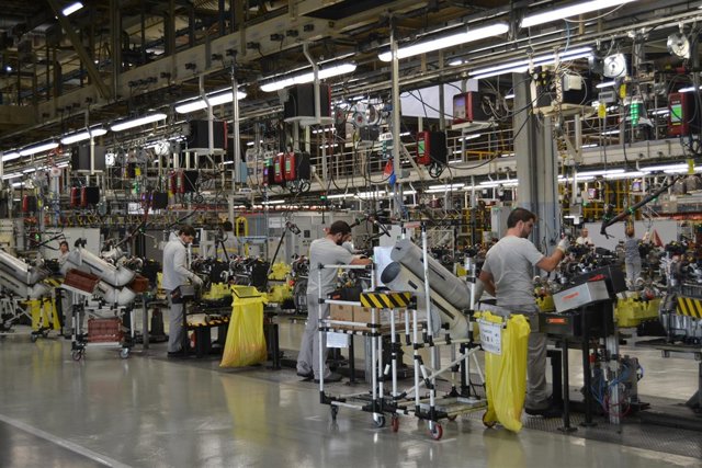 Cadena de montaje de Renault en Valladolid