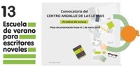 Finaliza el 1 de marzo el plazo de presentación para participar en la XIII Escuela de Verano para Escritores Noveles