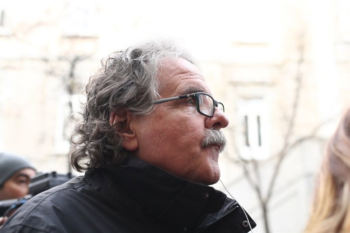 Joan Tardà, a les portes de l'Audiència Nacional