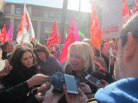 CCOO y UGT Extremadura reivindican en Badajoz al Gobierno de España un sistema público de pensiones "digno"