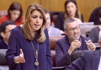 Susana Díaz rechaza las "quitas" a CCAA y destaca que Andalucía es "la tercera con menos deuda por habitante en España"