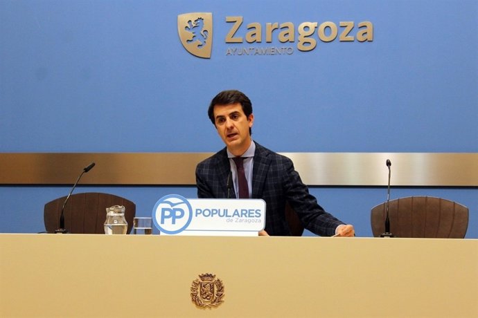 El portavoz adjunto del PP en Zaragoza, Pedro Navarro