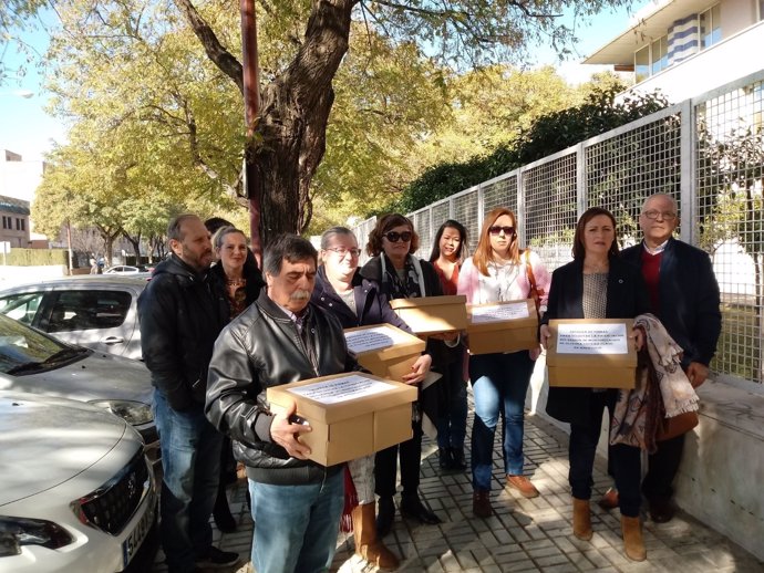 Diabéticos andaluces entregan 100.000 firmas en Consejería de Salud