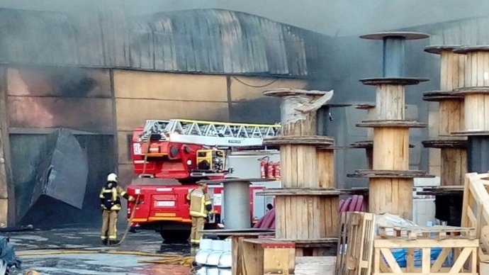 Incendio en el polígono industrial