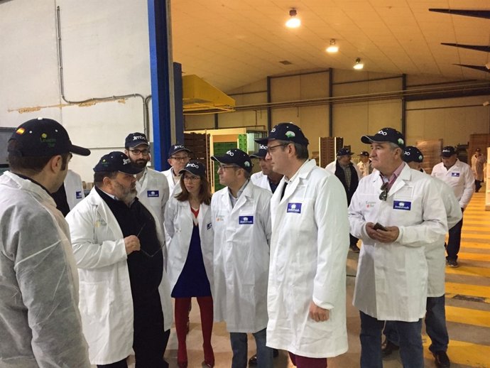 Visita Diego Conesa, Ana Belén Castejón y Hugo Morán