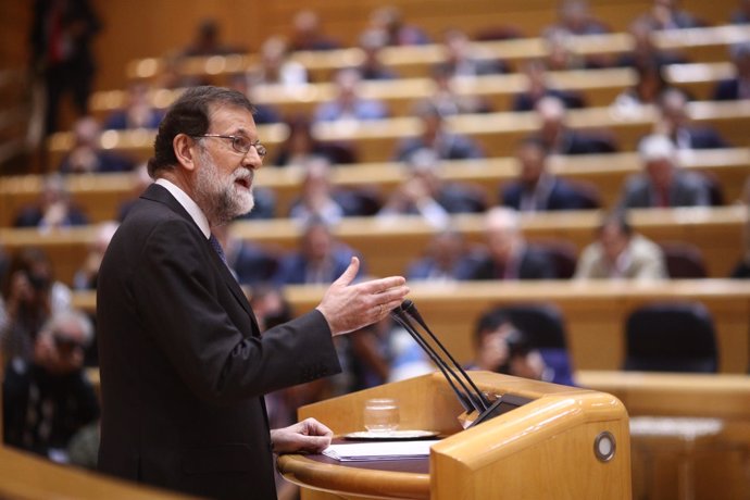 Rajoy interviene en el Pleno del Senado sobre el artículo 155