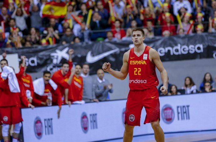 Rabaseda con la selección española