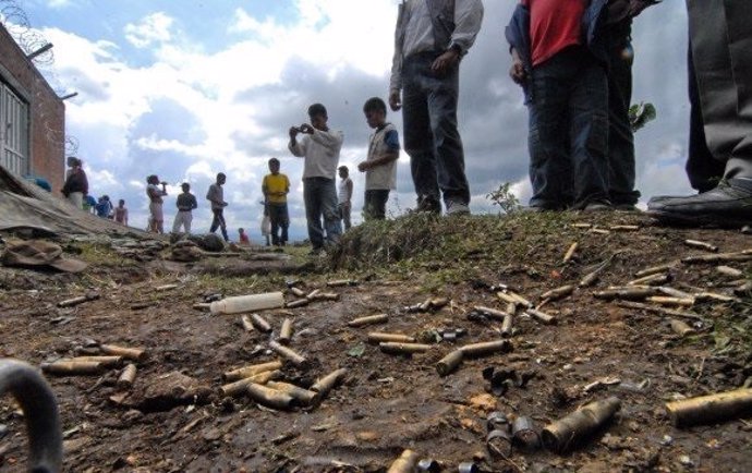 Balas tiroteo Cauca Colombia