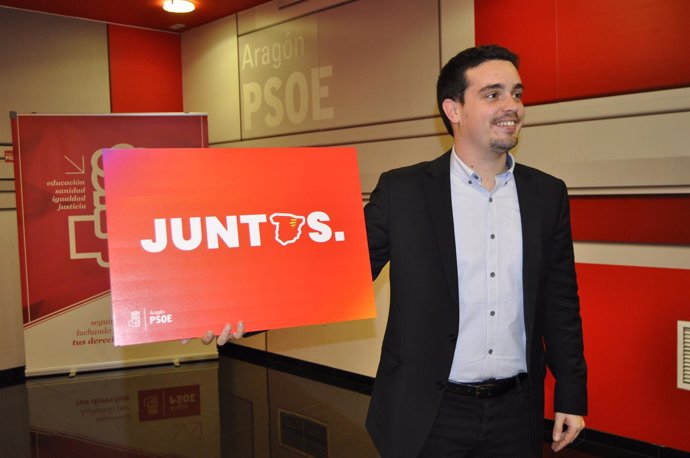 El secretario de Organización del PSOE Aragón, Darío Villagrasa. 