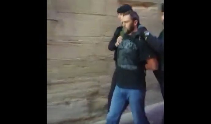 Norbert Feher, conocido como Igor el Ruso', sale del juzgado de Alcañiz